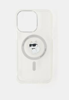 Lagerfeld для iPhone 14 Pro Max чехол PC/TPU + Ring stand NFT Choupette head Hard Transp (MagSafe)