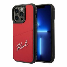 Lagerfeld для iPhone 14 Pro Max чехол PU Signature logo with Cardslot Hard Black