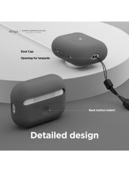 Elago для AirPods Pro 2 (all) чехол Silicone Hang case Dark Grey