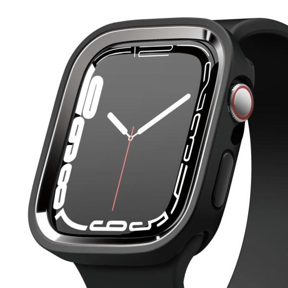 Elago для Apple Watch 44/45 mm чехол DUO case Black/Metallic dark grey