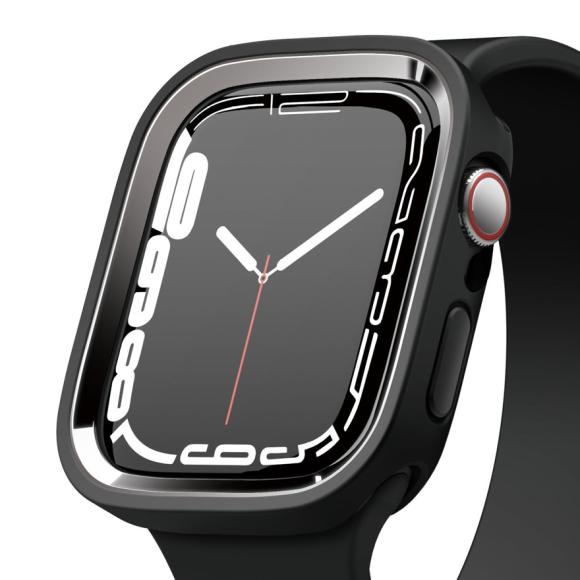 Elago для Apple Watch 44/45 mm чехол DUO case Black/Metallic dark grey