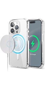 Elago для iPhone 15 Pro Max чехол HYBRID (pc/tpu) Clear/Black (MagSafe)