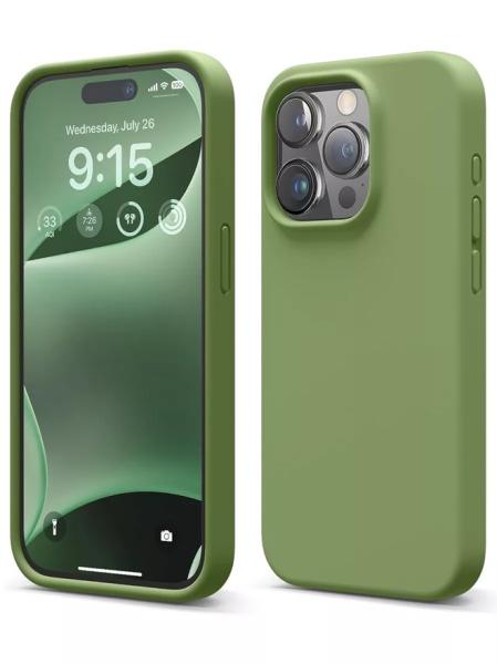 Elago для iPhone 15 Pro Max чехол Soft silicone (Liquid) Alpine Yellow
