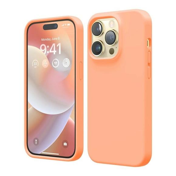 Elago для iPhone 15 Pro Max чехол Soft silicone (Liquid) Ice Red