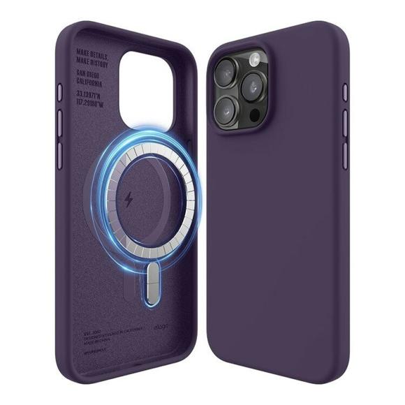 Elago для iPhone 15 Pro Max чехол Soft silicone (Liquid) Stone (MagSafe)
