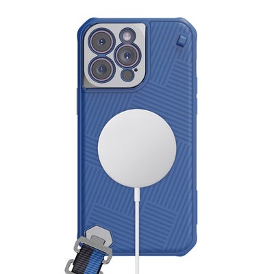 Nillkin для iPhone 14 Pro Max чехол Strap Magnetic Blue