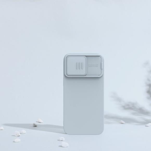 Nillkin для iPhone 15 Pro чехол CamShield Silky Silicone Star Grey