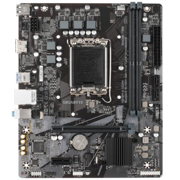 MB s1700 Gigabyte H610M K DDR4, Intel H610, 2xDDR4-3200, HDMI, 1xPCI-Ex16, 1xPCI-Ex1, 2xSATA3, 1xM.2, 8Ch Audio, GLan, (4+2)xUSB2.0, (2+2)xUSB3.2, mATX, RTL